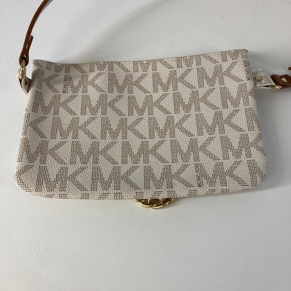 MICHAEL KORS, SMALL CREAM, BROWN FANNY PACK - Picture 3 of 7